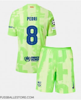 Günstige Barcelona Pedri Gonzalez #8 3rd trikot Kinder 2024-25 Kurzarm (+ Kurze Hosen)